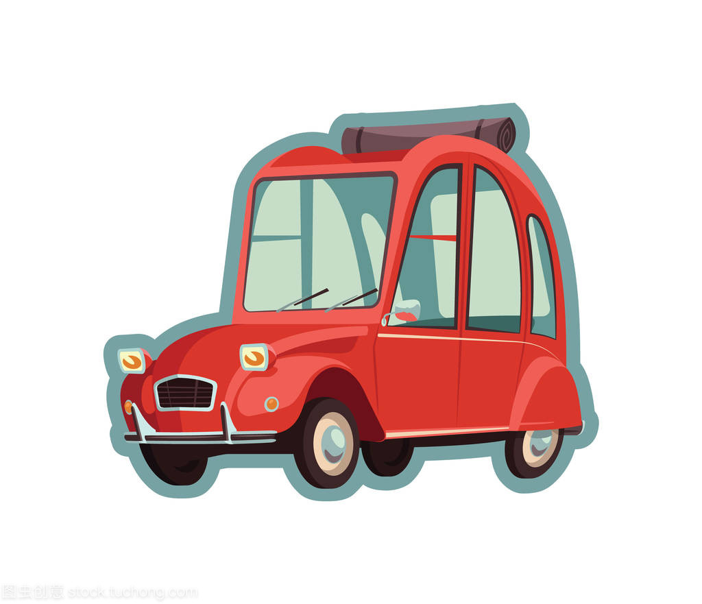 小小的红色汽车